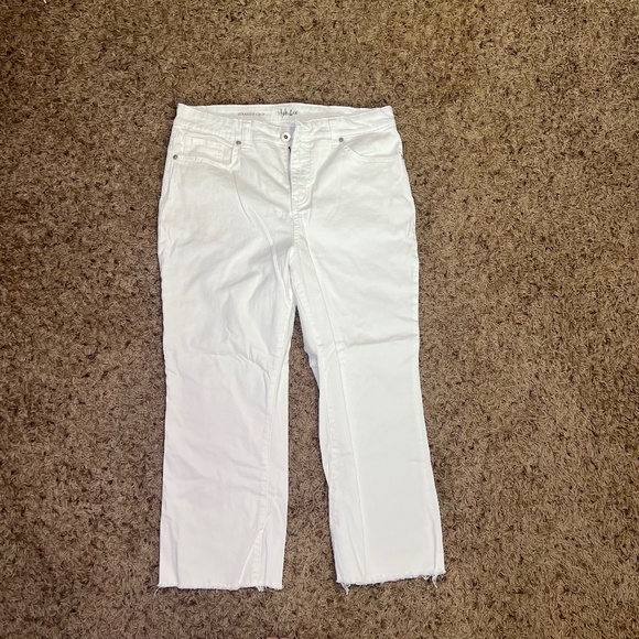 Style & Co. Denim - Style & Co White Straight Crop Jeans | Size 18P